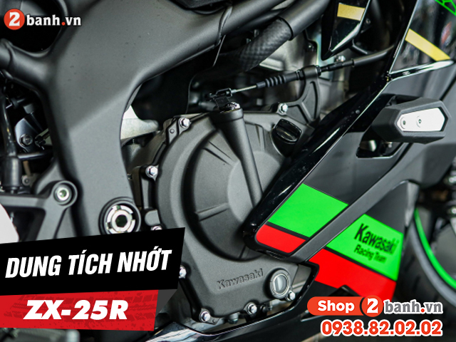 Xe mô tô kawasaki zx-25r thay nhớt bao nhiêu lít - 1