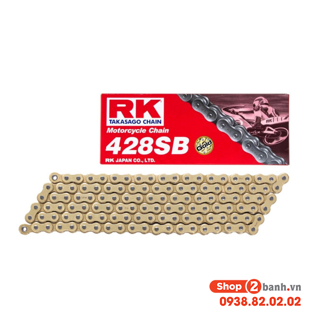 Sên rk vàng 428sb - 132l chính hãng - 1