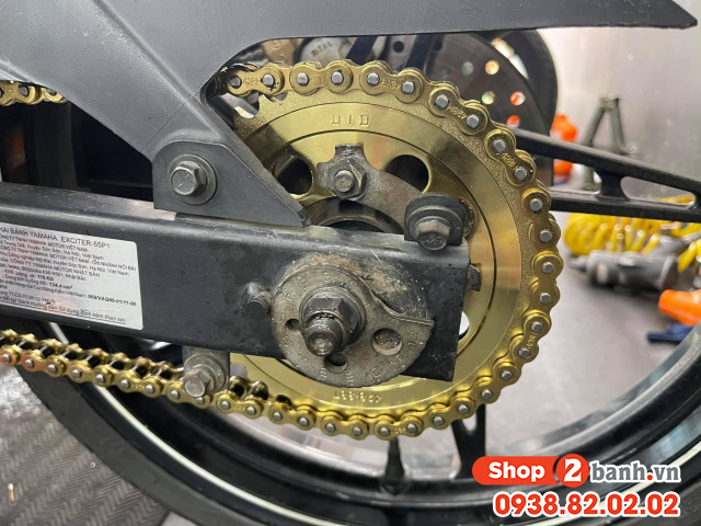 Nhông sên dĩa did vàng cho exciter 135 - 3