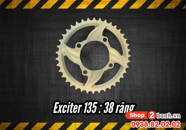 Dĩa nhôm 7075 xịn 38t cho exciter 135 - 1