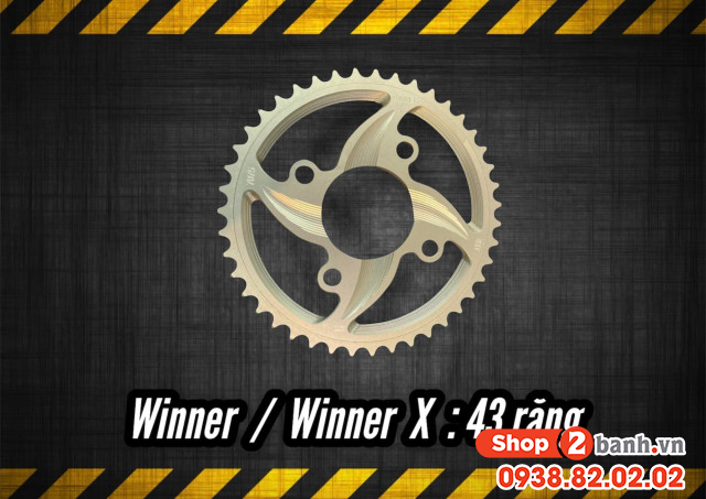 Dĩa nhôm 7075 xịn 43t cho sonic winner - 1