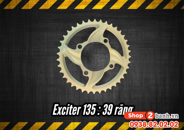 Dĩa nhôm 7075 xịn 39t cho exciter 135 - 1