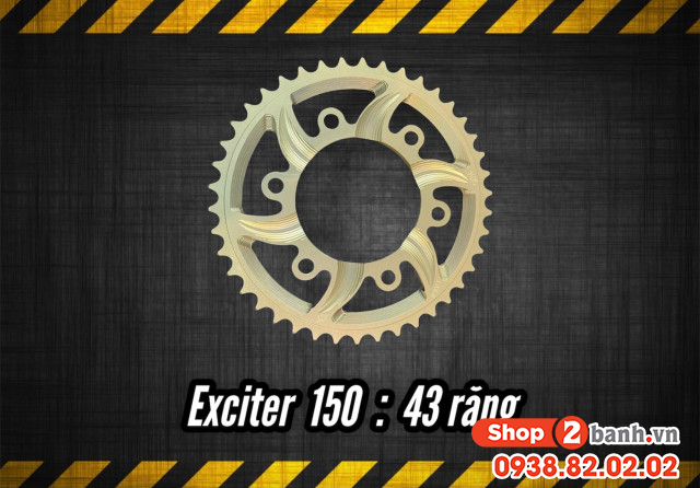 Dĩa nhôm 7075 xịn 43t cho exciter 150 - 1