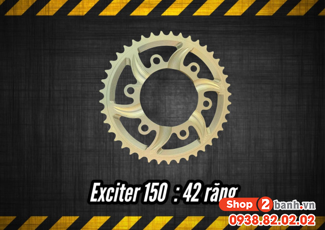 Dĩa nhôm 7075 xịn 42t cho exciter 150 - 1