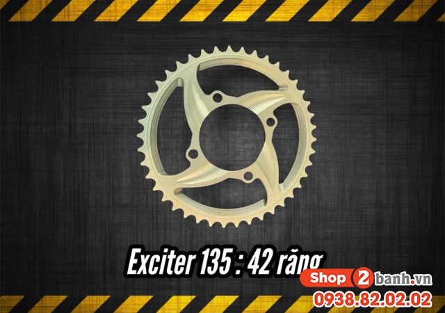 Dĩa nhôm 7075 xịn 42t cho exciter 135 - 1