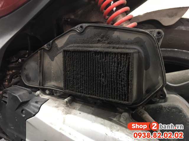 Xe honda sh mode chạy qua vùng ngập nước có cần phải thay lọc gió - 2