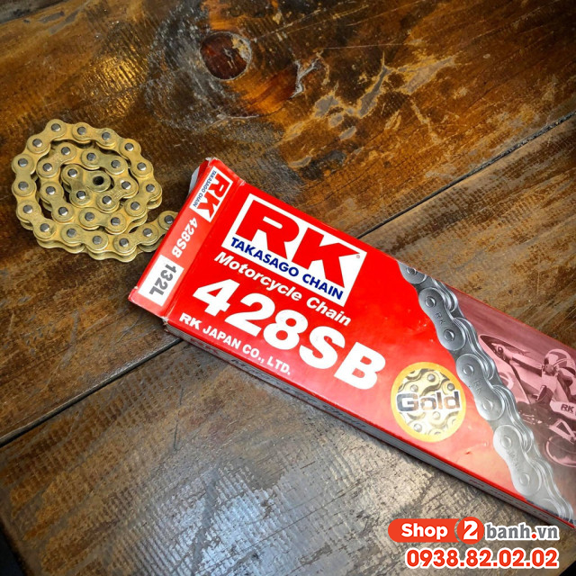 Sên rk vàng 428sb - 132l chính hãng - 2
