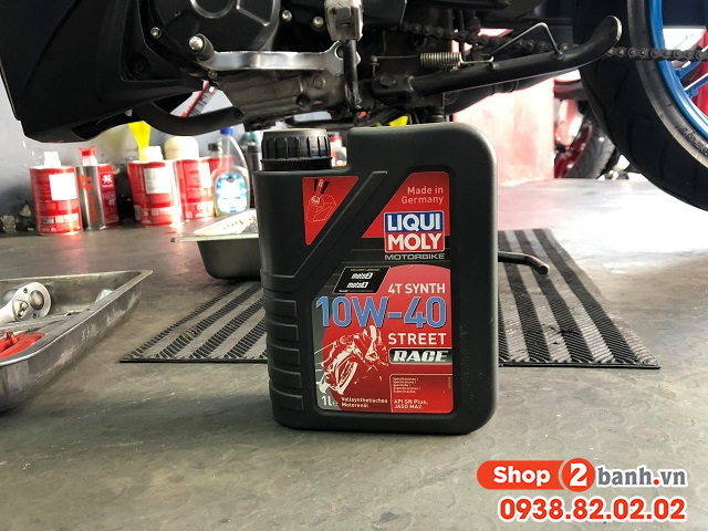 Nhớt liqui moly 4t synth 10w40 street race - 1