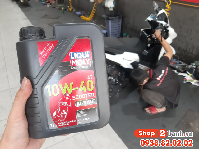 Xe pcx 160 thay nhớt liqui moly scooter race chạy có êm máy không - 2