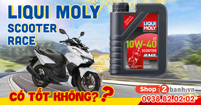 Nhớt liqui moly scooter race thay cho vario 160 chạy có êm máy không - 1