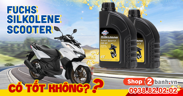 Nhớt fuchs silkolene scoot sport 4 thay cho xe honda vario 160 có tốt không - 1