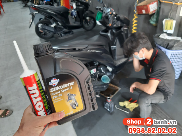 Nhớt fuchs silkolene scoot sport 4 thay cho xe honda vario 160 có tốt không - 4