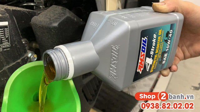 Vario 160 thay nhớt amsoil scooter 10w40 chạy đường xa có tốt không - 3