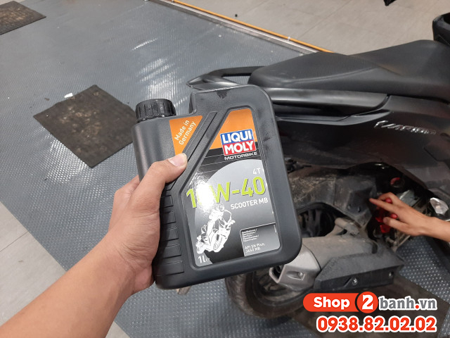 Vario 160 thay nhớt liqui moly scooter mb 10w40 có tốt không - 1