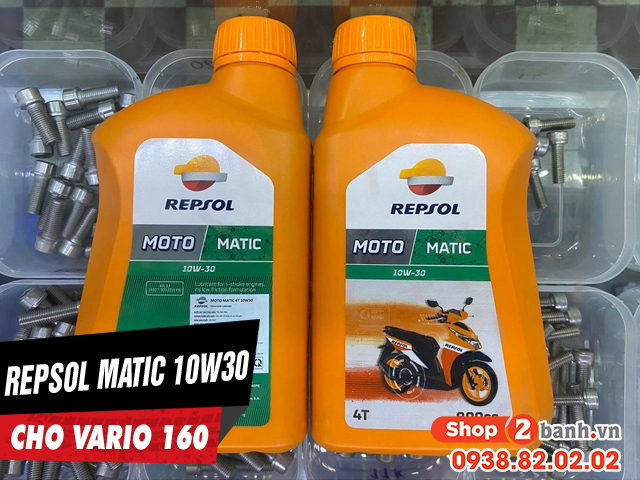 Vario 160 thay nhớt repsol matic 10w30 có được không - 1