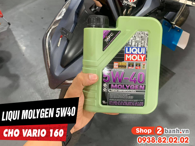Vario 160 thay nhớt liqui molygen 5w40 chạy đường hỗn hợp có tốt không - 1
