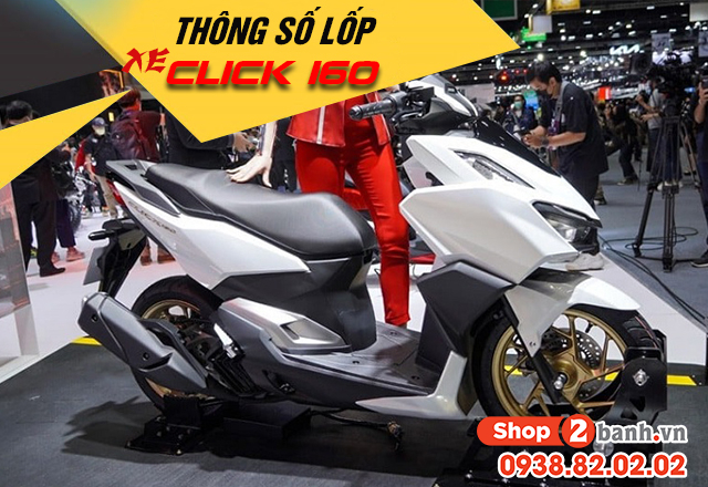 Thông số lốp xe click 160 bao nhiêu nên thay vỏ nào phù hợp - 1