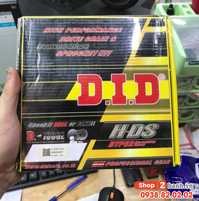 Nhông sên dĩa did vàng cho yamaha fz150i - 4