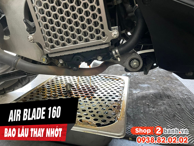 Xe honda airblade 160 chạy bao nhiêu km thì nên thay nhớt động cơ - 1