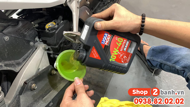 Nhớt liqui moly scooter race thay cho airblade 160 chạy có êm máy không - 3
