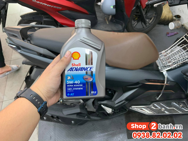 Xe airblade 160 thay nhớt shell ultra scooter 10w40 chạy có mát máy không - 3