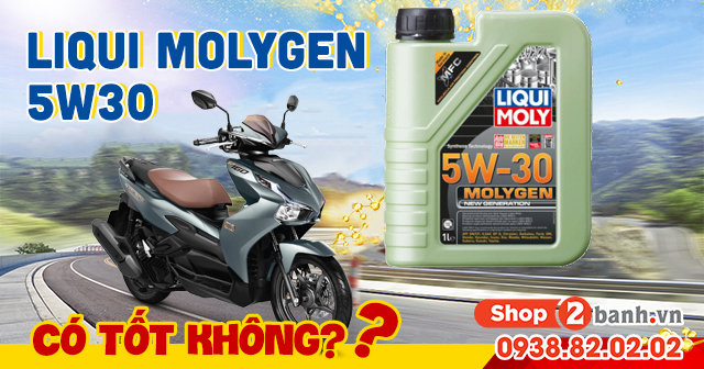 Xe tay ga airblade 160 thay nhớt molygen 5w30 có phù hợp không - 1