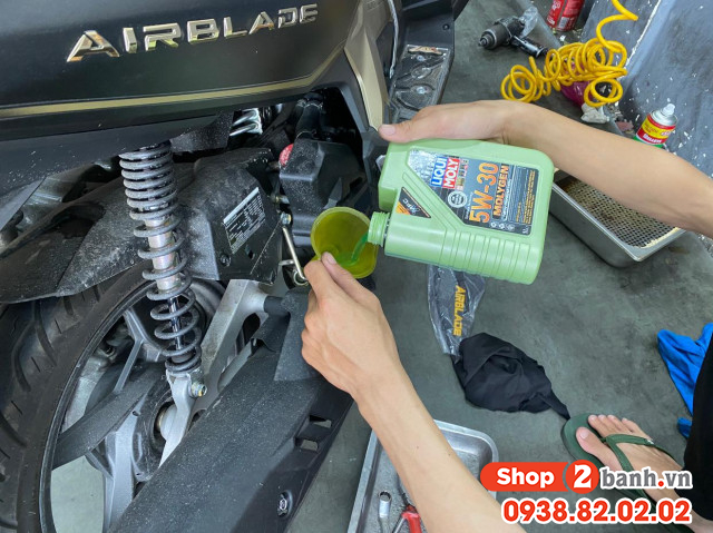 Xe tay ga airblade 160 thay nhớt molygen 5w30 có phù hợp không - 4