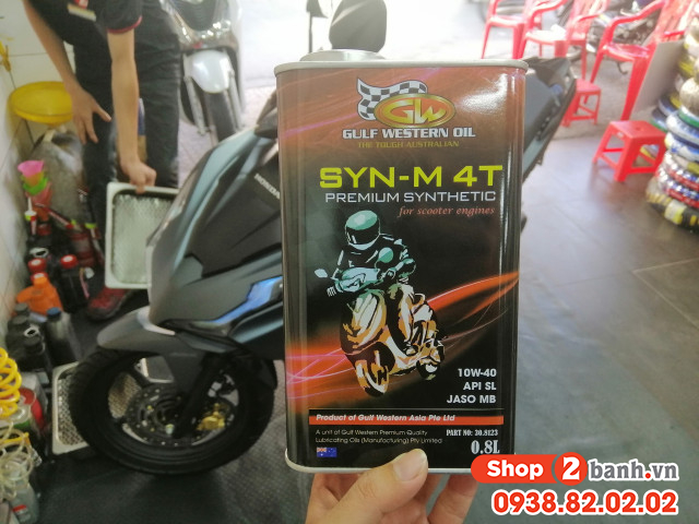Xe tay ga airblade 160 thay nhớt gulf western scooter 10w40 có tốt không - 2