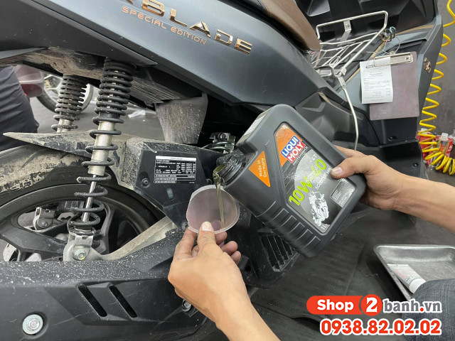 Airblade 160 thay nhớt liqui moly scooter mb 10w40 có tốt không - 4