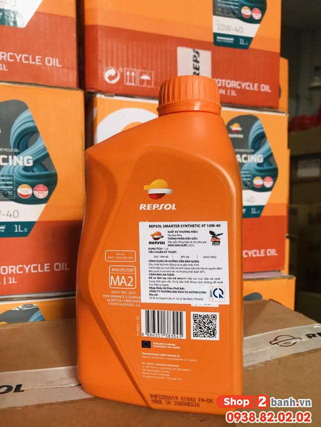 Nhớt repsol smarter synthetic 4t 10w-40 1l - 2