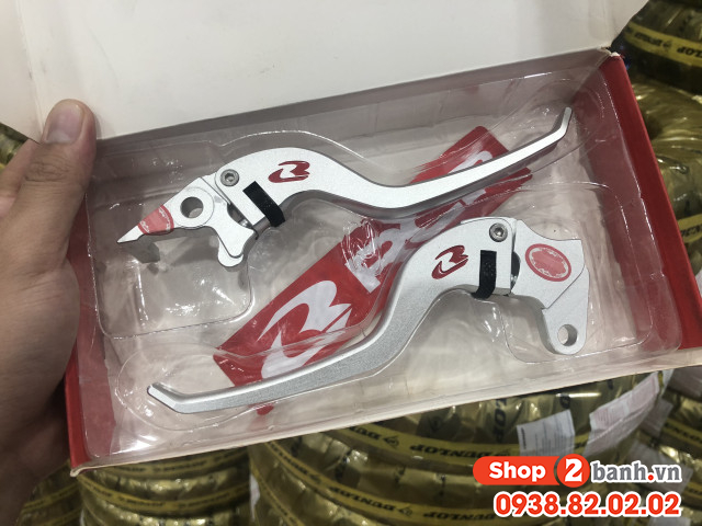 Tay thắng rcb v5 màu bạc cho exciter - 2