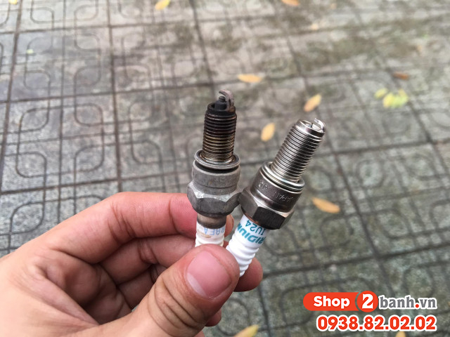 Bugi denso iu24 exciter raider fx125 piaggio liberty vespa lx shvn - 2