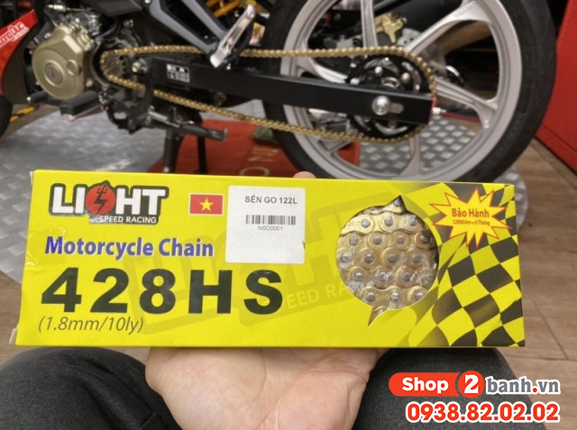 Sên vàng light 428hs 122 mắc 10ly - 2
