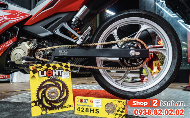 Bộ nhông sên dĩa light cho yamaha exciter 150 - 2