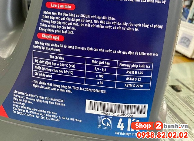 Nhớt hãng suzuki có tốt không sản xuất ở nước nào - 3