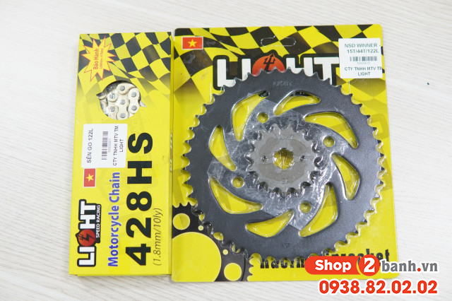 Bộ nhông sên dĩa light cho honda winner - 5