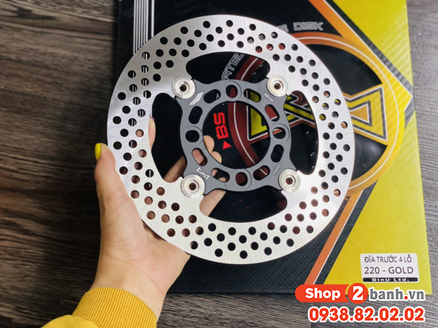 Đĩa thắng lcm 220mm chính hãng lòng đen cho ab wave exciter 135 - 1