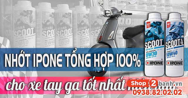 Các loại nhớt ipone tổng hợp 100 tốt nhất cho xe tay ga - 1