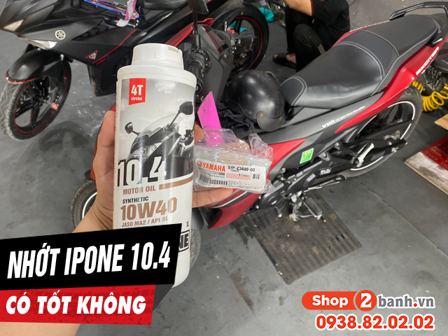 Nhớt ipone 104 10w40 có tốt không thay cho xe nào phù hợp - 1