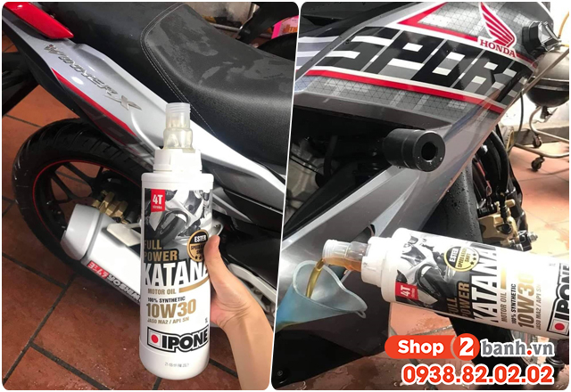 Thay ipone katana full power 10w30 cho honda winner có được không - 2