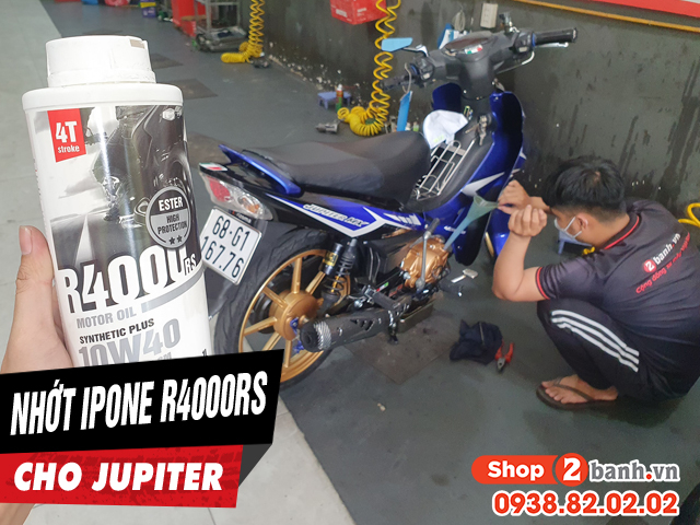 Jupiter thay nhớt ipone r4000 rs 10w40 chạy có êm máy không - 1