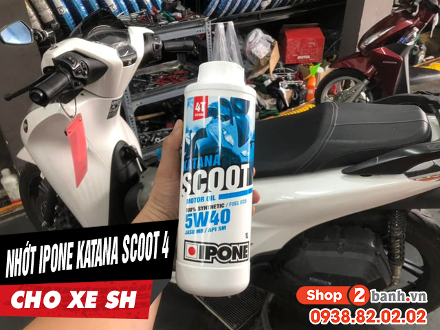 Sh thay nhớt ipone katana scoot 5w40 chạy có bốc máy không - 1