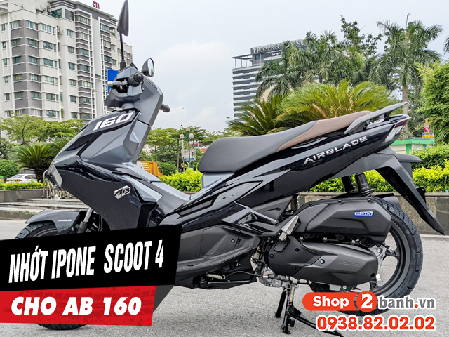Air blade 160 thay nhớt ipone scoot 4 10w40 chạy có êm máy không - 1