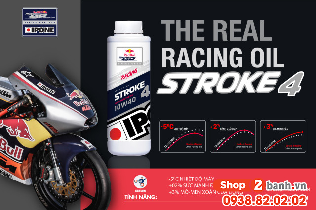 Yamaha r15 thay nhớt ipone stroke 4 racing 10w40 đi bao nhiêu km mới thay lại - 4