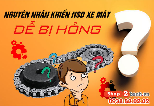 Nguyên nhân nào khiến nhông sên dĩa xe máy dễ bị hỏng - 1