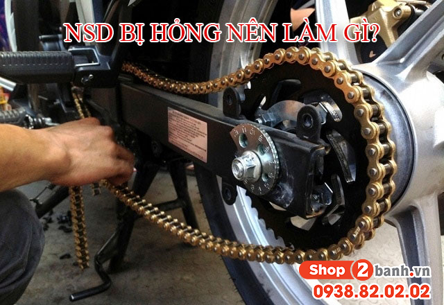 Nhông sên dĩa exciter 155 bị kêu phải xử lí thế nào - 2