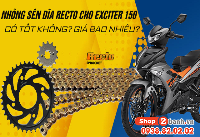 Các Loại Nhông Sên Dĩa Phổ Biến Cho Exciter 150