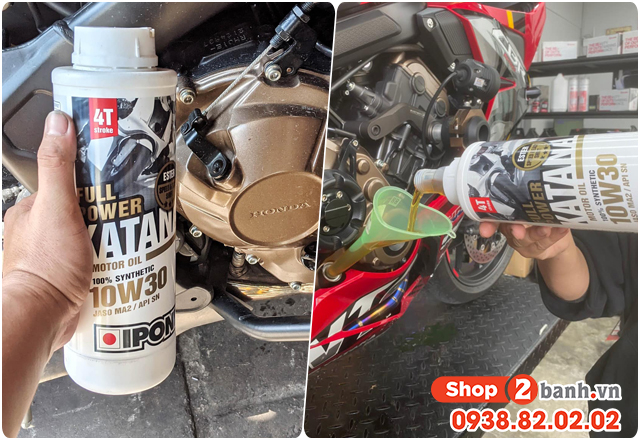 Thay nhớt ipone katana full power 10w30 có gsx-s150 có phù hợp không - 3