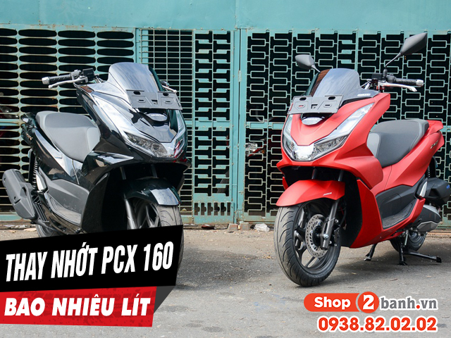 Xe honda pcx 160 thay nhớt động cơ bao nhiêu lít - 1