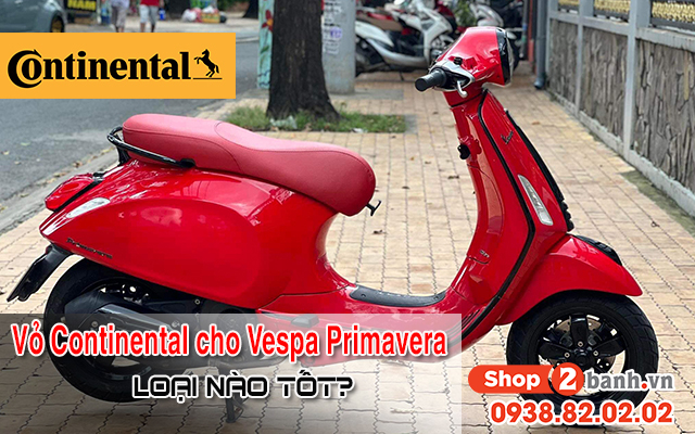 Vỏ continental cho vespa primavera bám đường tốt không giá bao nhiêu - 1
